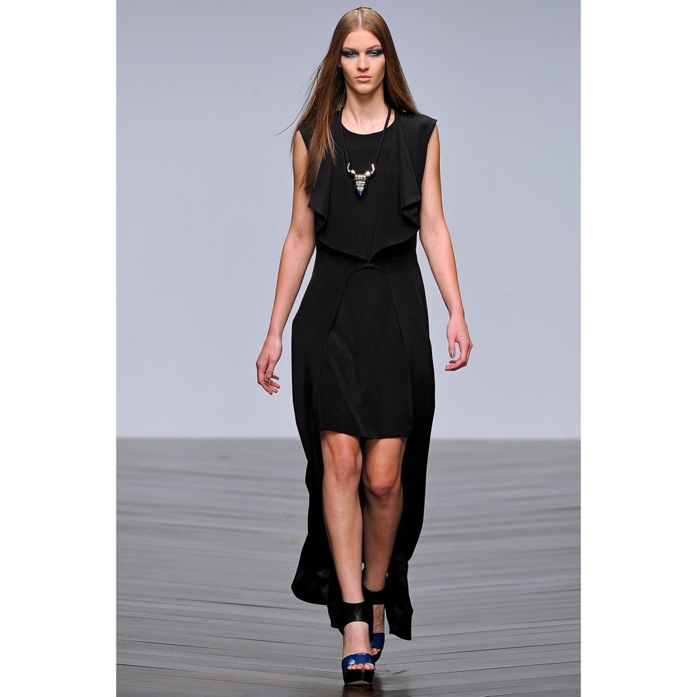 Jean Pierre Braganza XS black silk dress